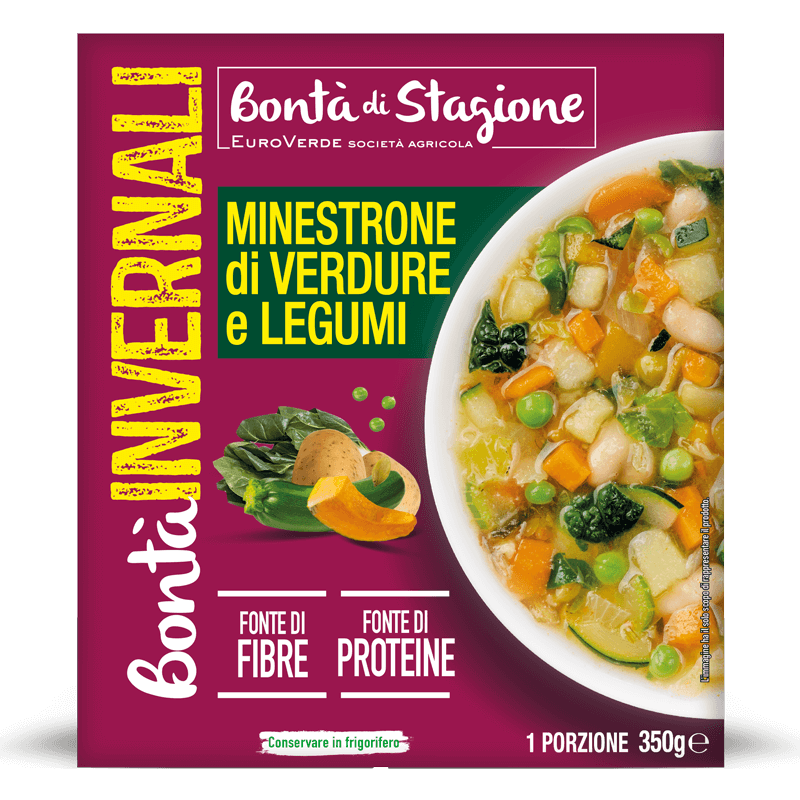 Vegetables and legumes minestrone