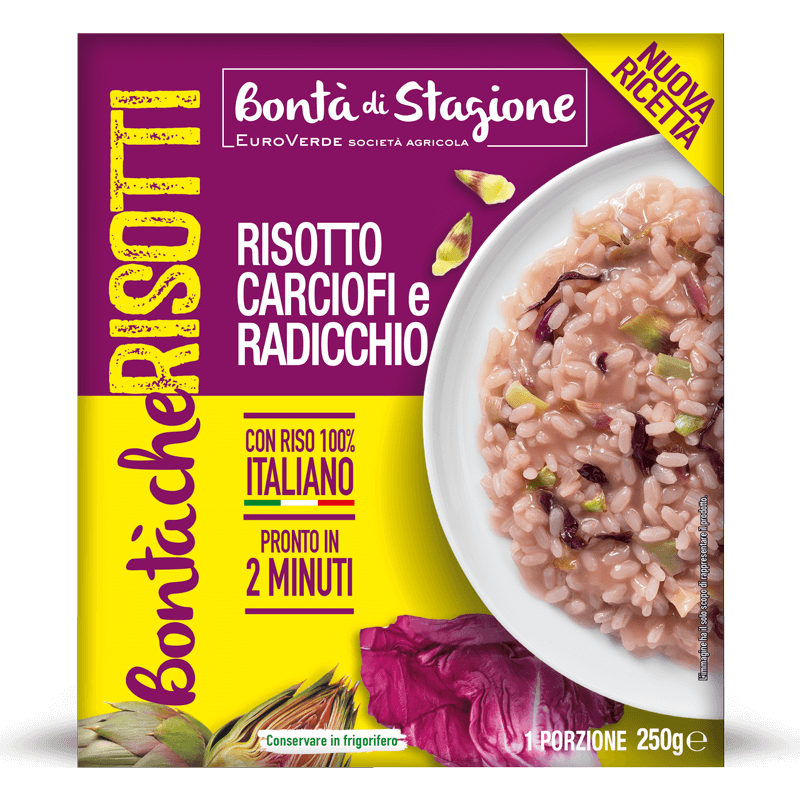 Risotto carciofi e radicchio - Bontà di Stagione