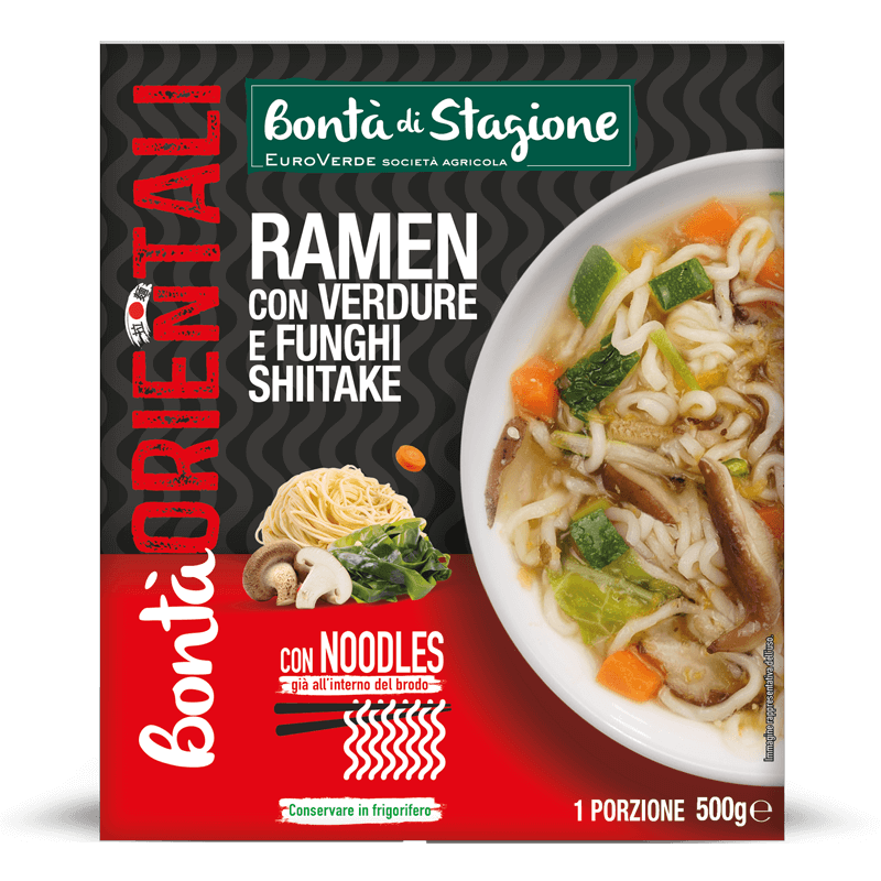 Bontà Orientali - Ramen con verdure e funghi shiitake - Bontà di Stagione