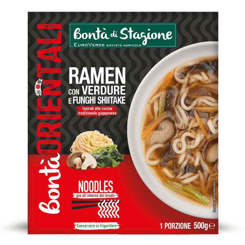 Bontà Orientali - Ramen con verdure e funghi shiitake - Bontà di Stagione