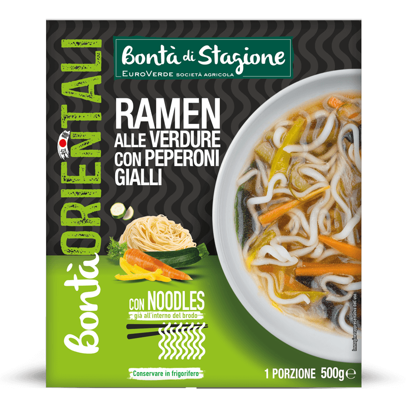 Bontà Orientali - Ramen alle verdure con peperoni gialli - Bontà di Stagione
