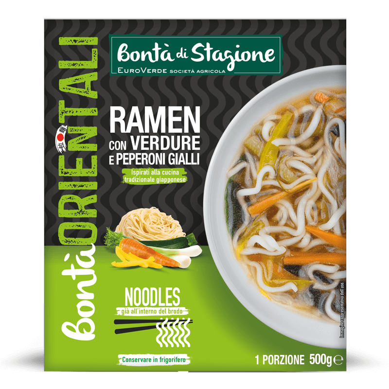 Bontà Orientali - Ramen alle verdure con peperoni gialli - Bontà di Stagione