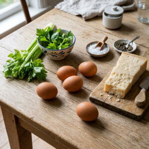 Frittata with celery leaves_Zero Waste